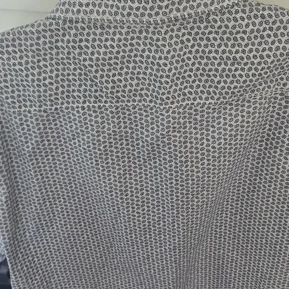 Michael Brandon Blue Print Short Sleeve Shirt - Picture 9 of 10